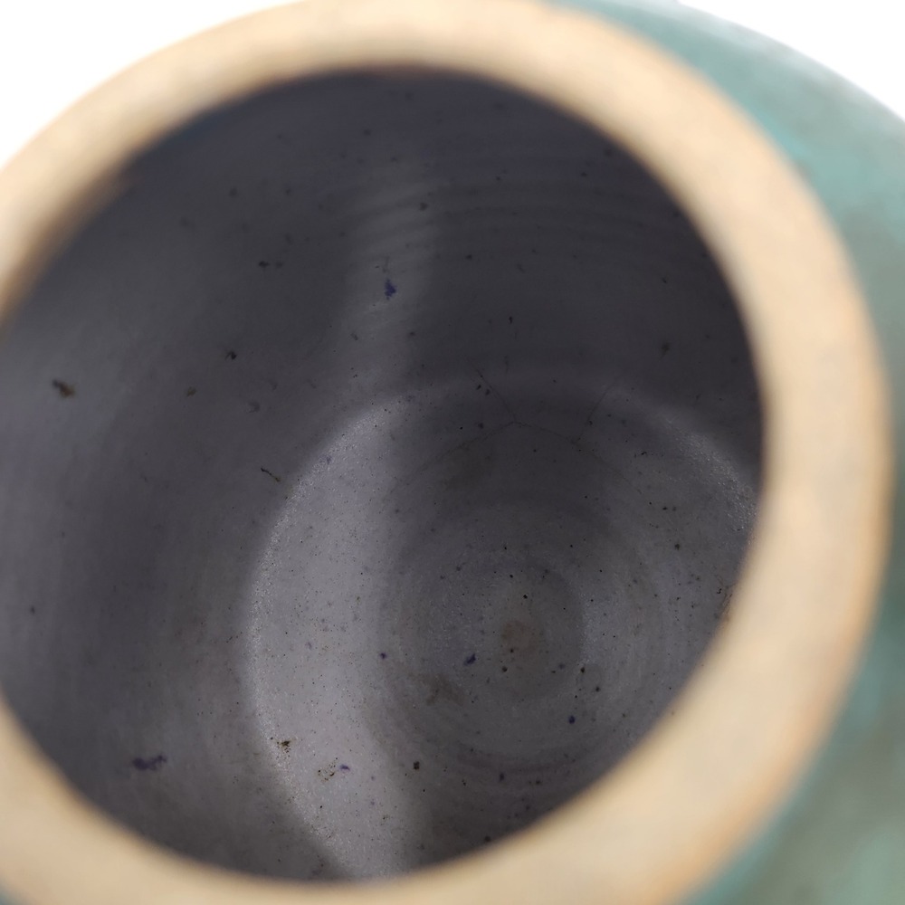 Mounce Studio Pottery Teapot Teal Green Glazed Signed 10.5in Wabi Sabi Organic - Picture 5 of 11